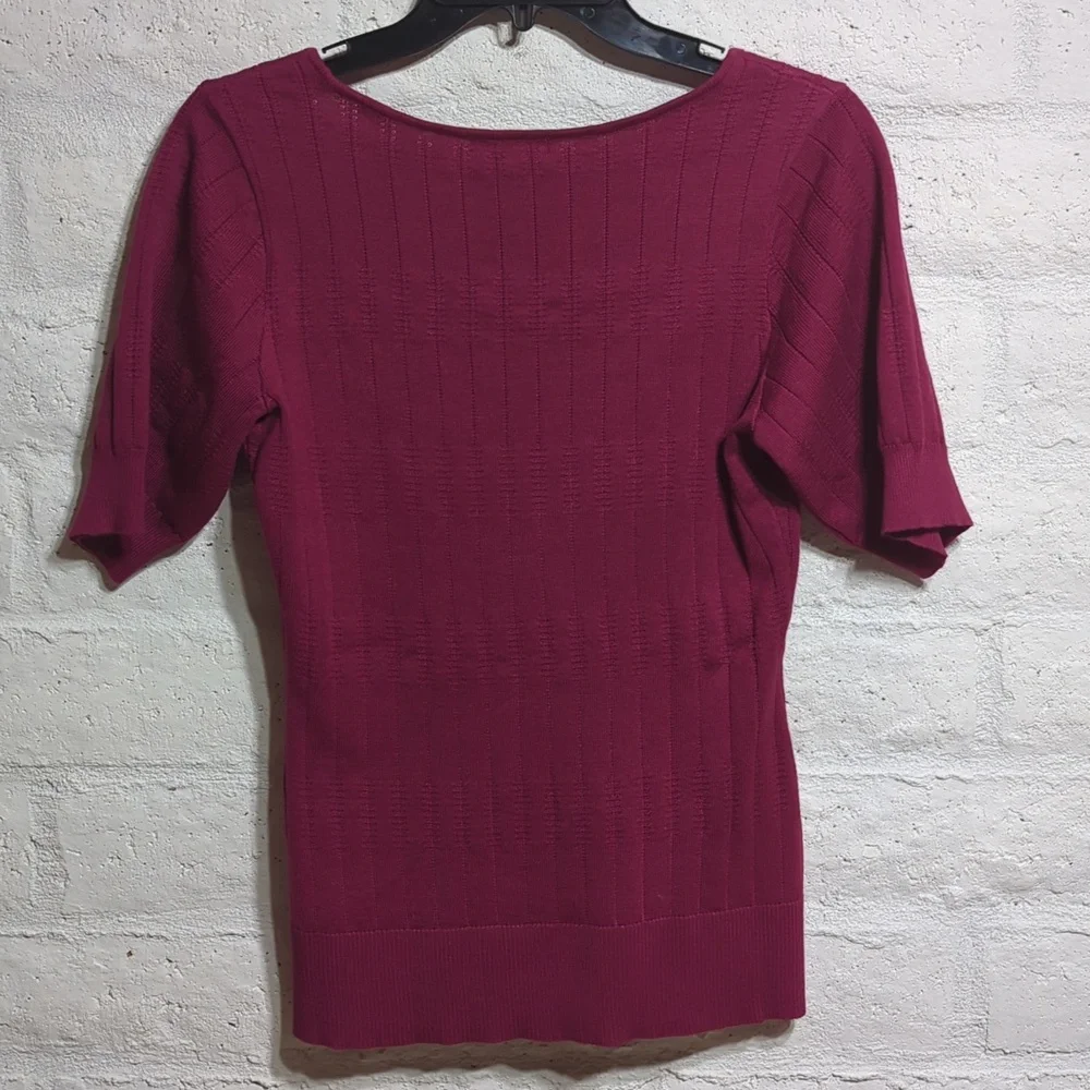 Pink Knit Sweater Top - Picture 2 of 7